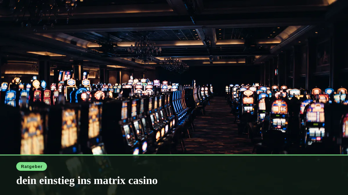 dein einstieg ins matrix casino