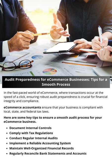 Audit preparedness is not just about satisfying regulatory requirements; it is a strategic investment in the financial health and credibility of your eCommerce business. By maintaining accurate records, implementing robust systems, and fostering a culture of transparency, you not only streamline the audit process but also build trust among investors, customers, and other stakeholders. To know more visit here https://www.esenshi.com/