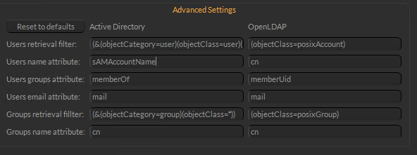 Advanced Settings