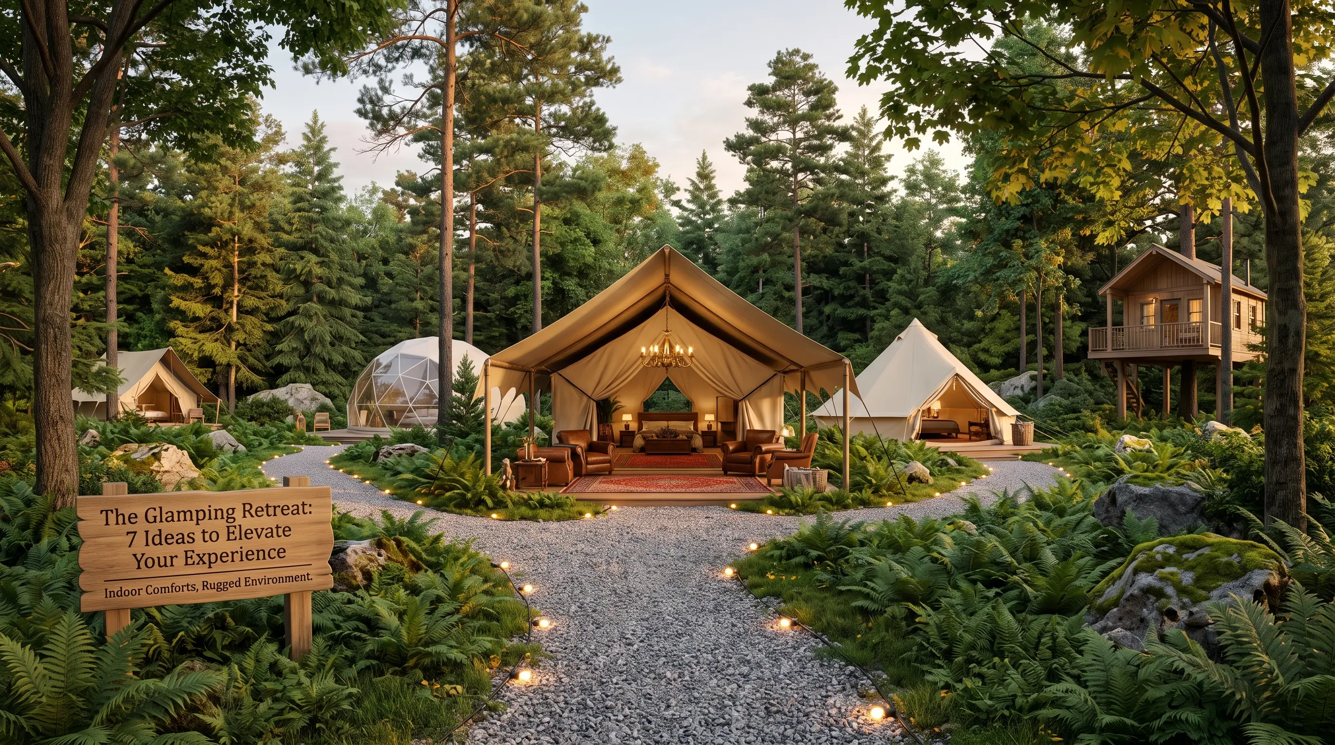 Luxurious Glamping Outdoor Retreat