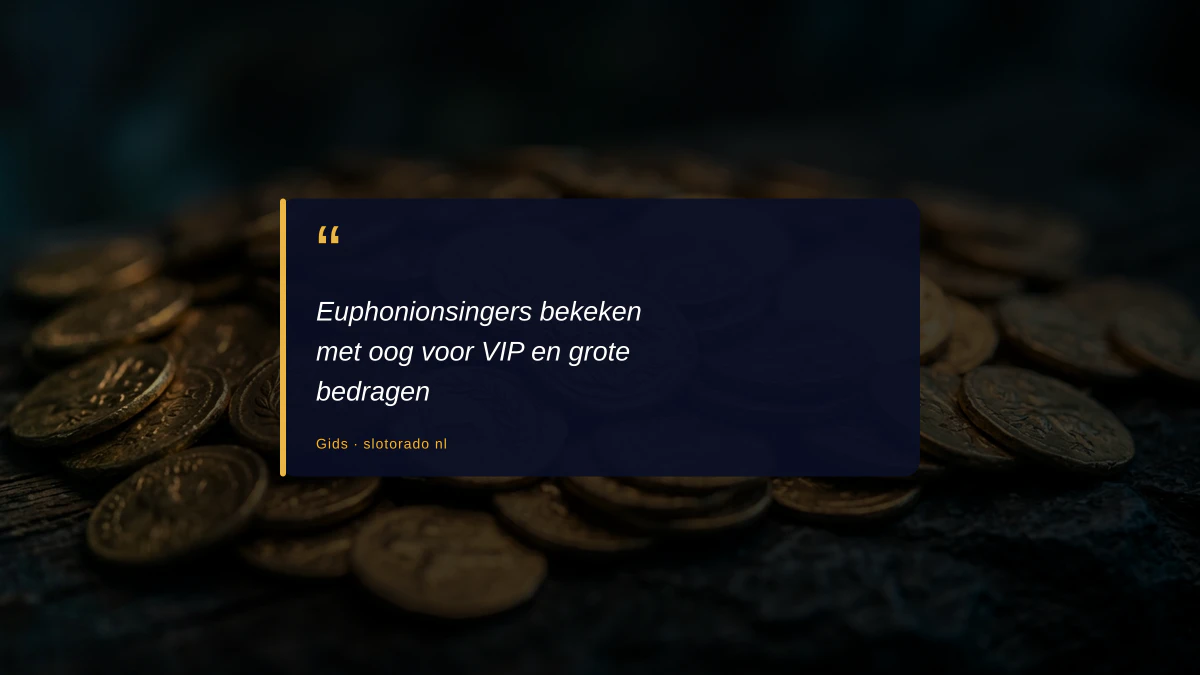 Euphonionsingers bekeken met oog voor VIP en grote bedragen
