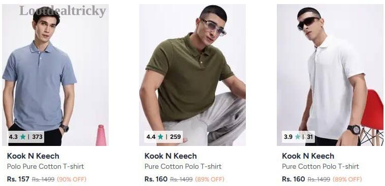 Men Polo Tshirt – Just ₹157 | Exclusive Sale Discount