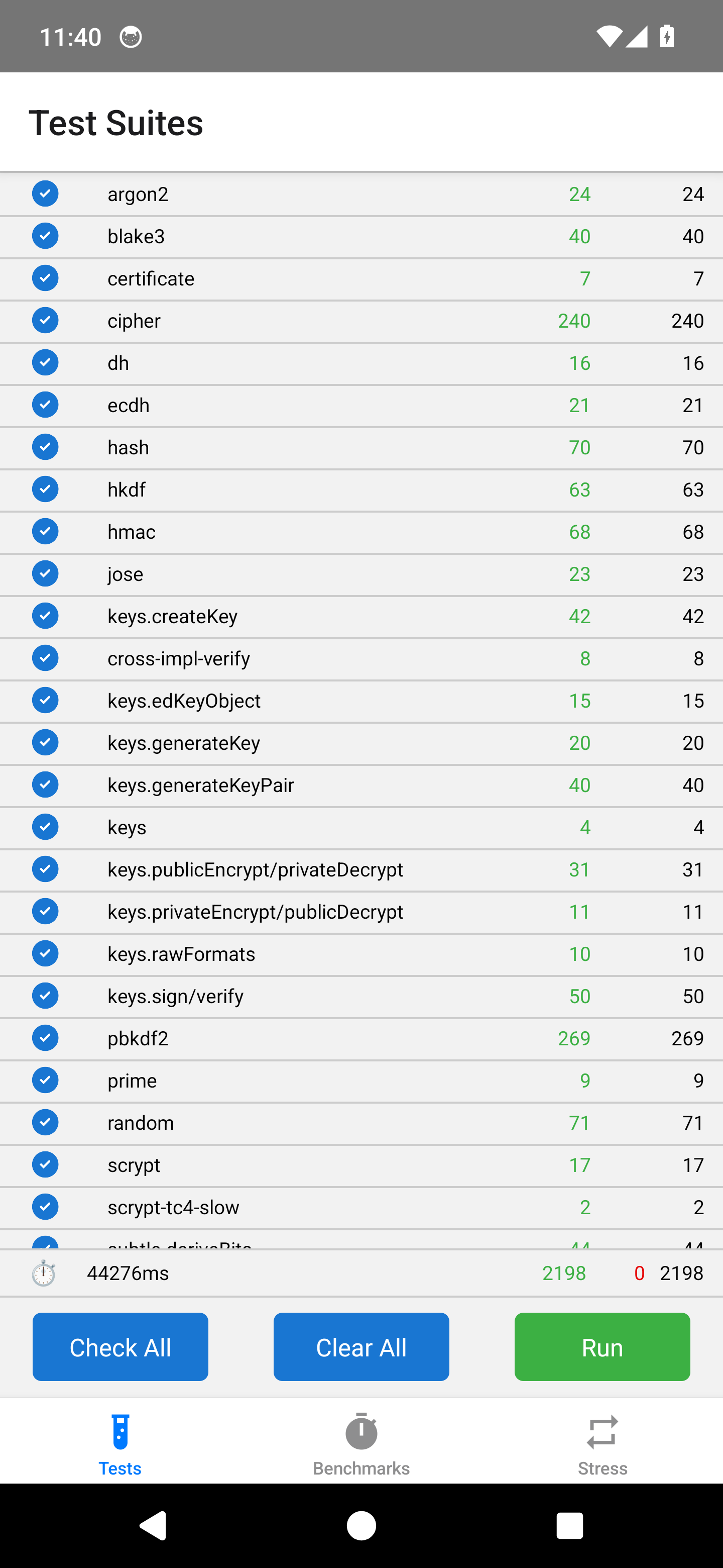 Maestro Test Results - android