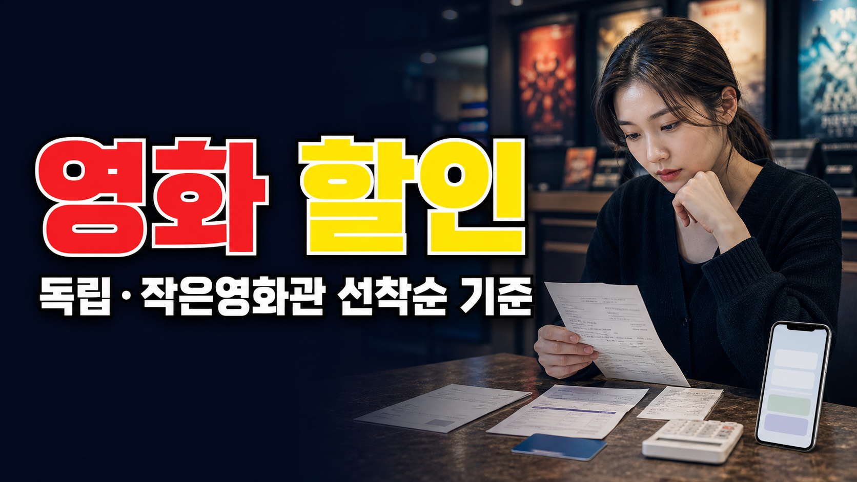 독립·작은영화관은 다르다…영화 6000원 할인권 현장 선착순 기준 관련 핵심 정보를 상징적으로 보여주는 썸네일 이미지