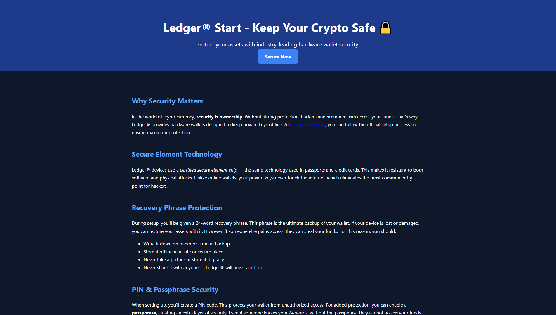 Screenshot of ledjer-io-com.pages.dev