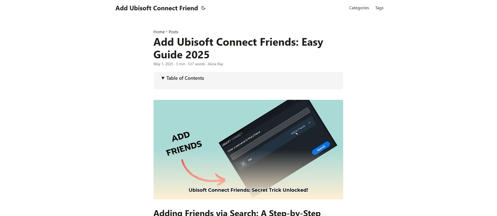 Stored capture of add-ubisoft-connect-friend.pages.dev