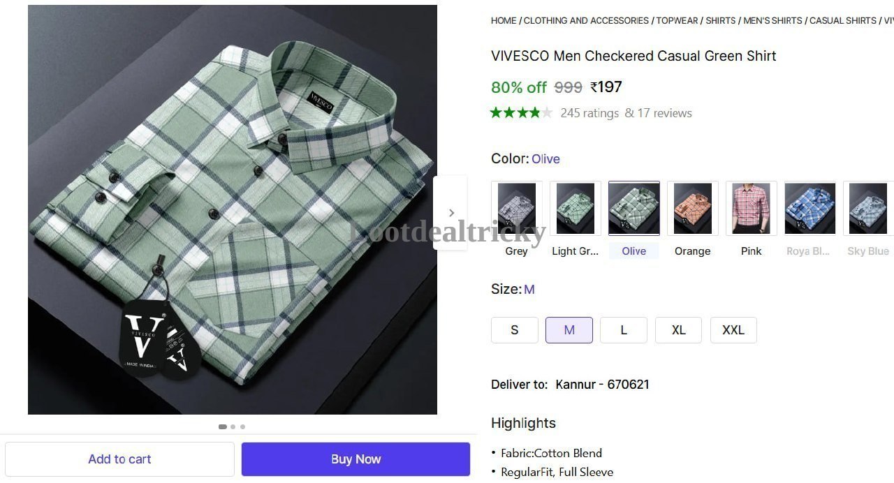   men S Checkered – Just ₹197 | Lowest Price Deal