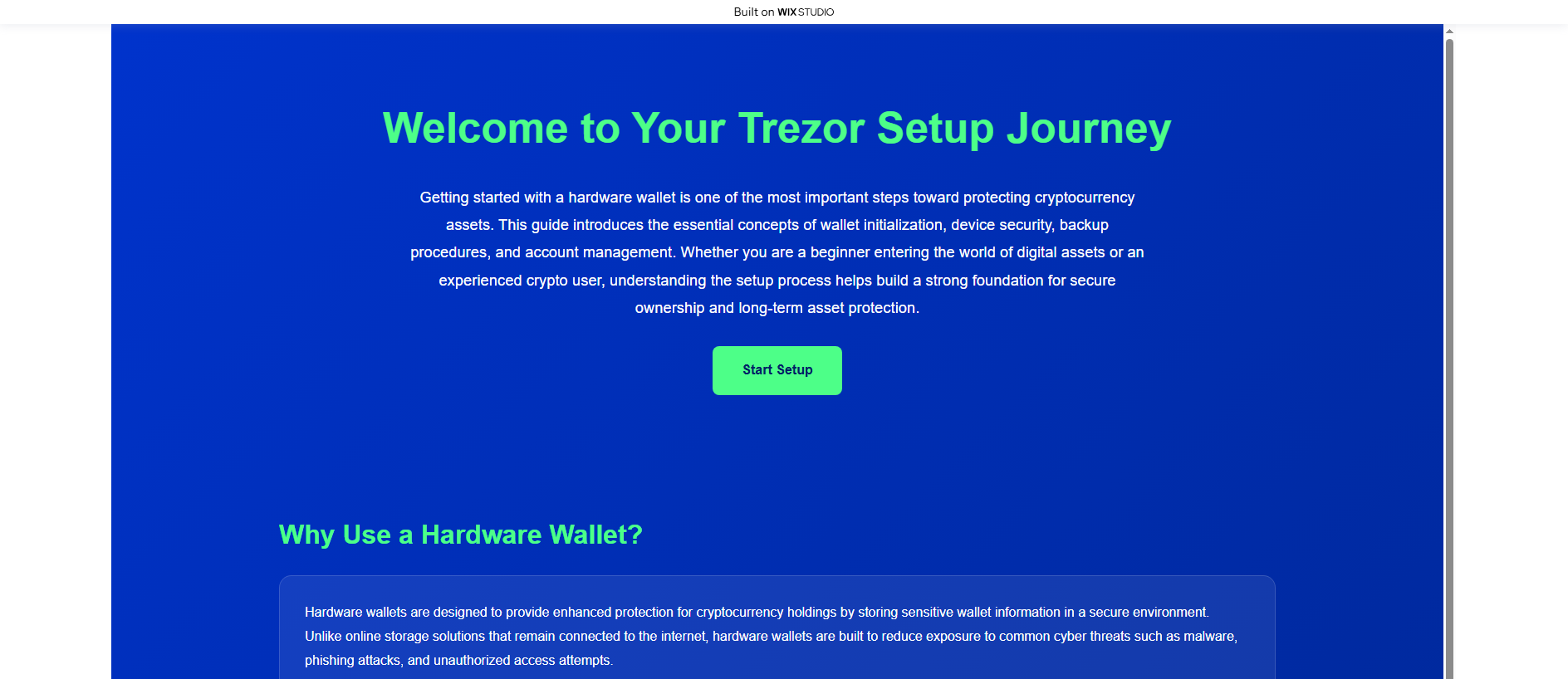 Stored capture of core-trzor.wixstudio.com