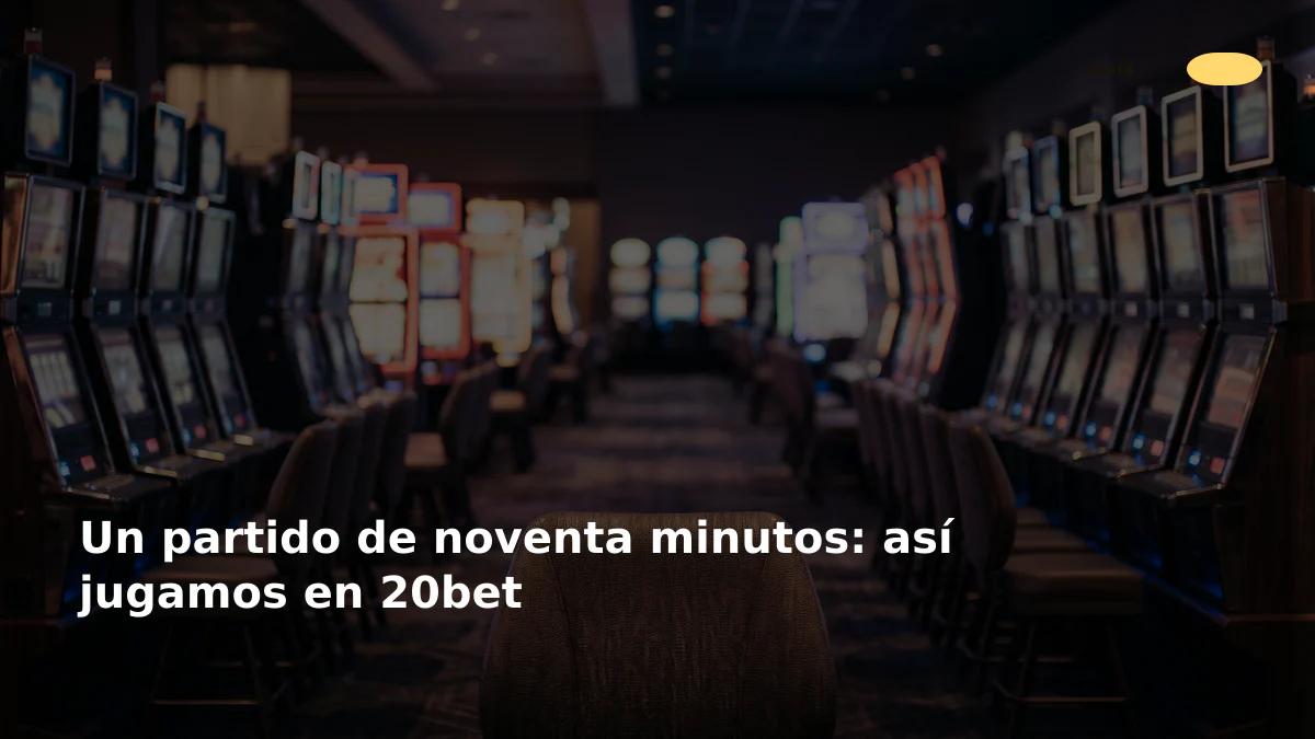 Un partido de noventa minutos: así jugamos en 20bet