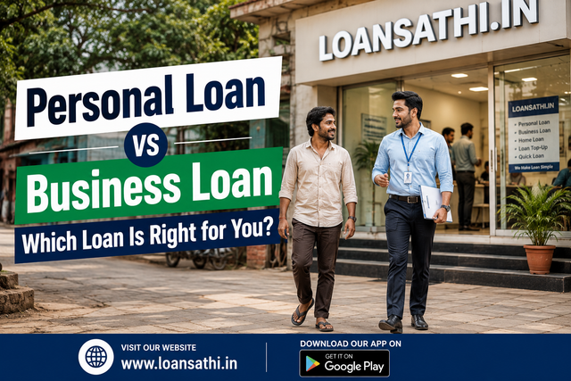 Personal Loan vs Business Loan: Which Loan Is Right for You? Eligibility, Interest & Comparison Guide | Loansathi.in