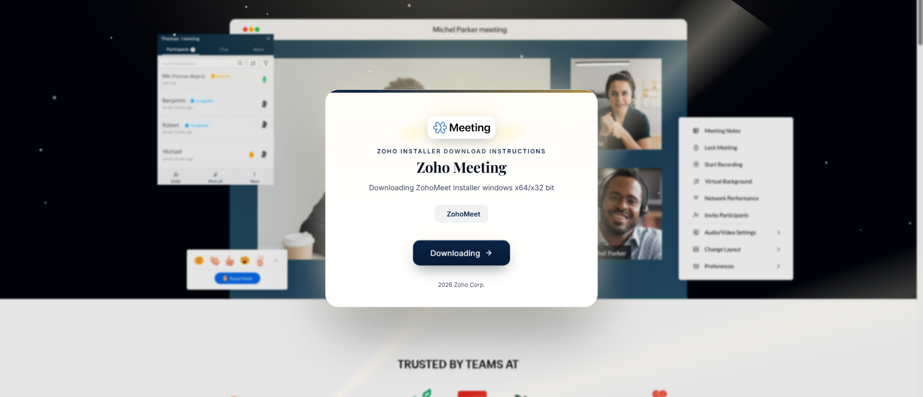 Stored capture of secureconnect-zohomeet.online