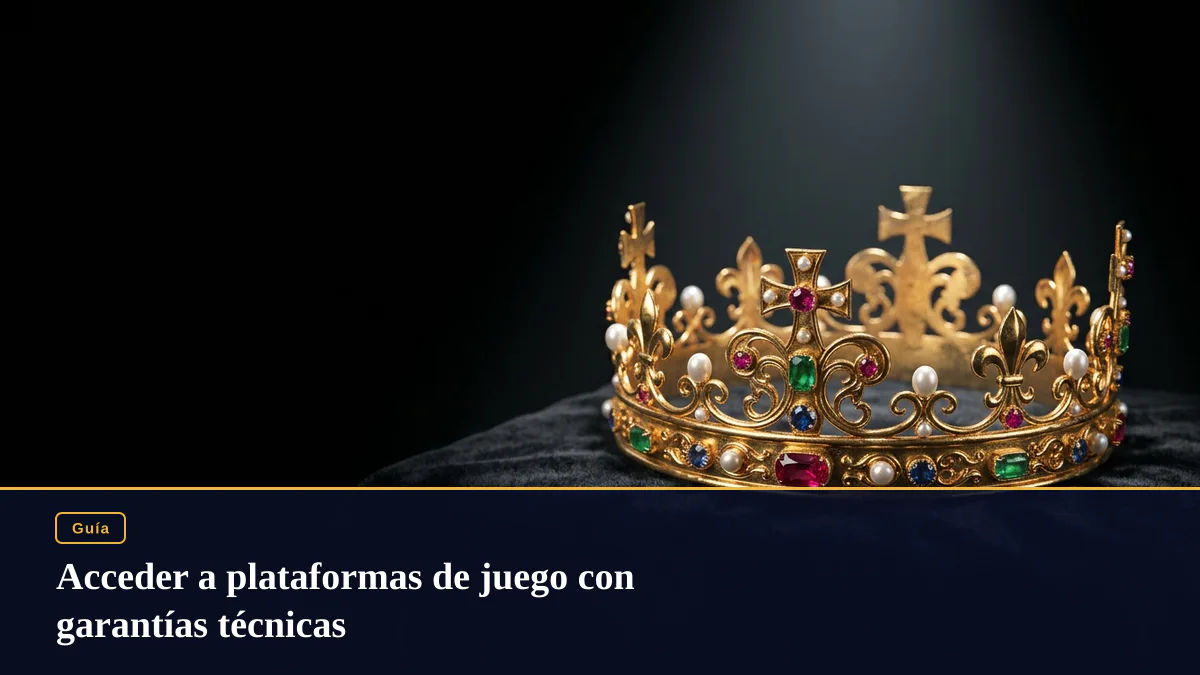 Acceder a plataformas de juego con garantías técnicas