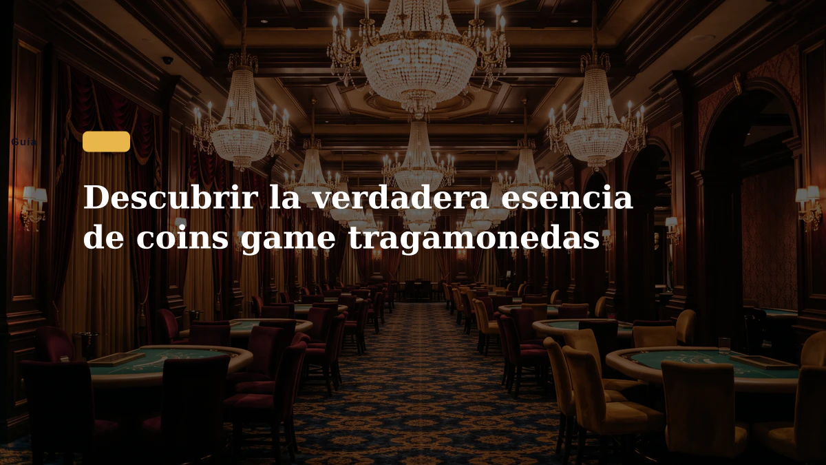 Descubrir la verdadera esencia de coins game tragamonedas