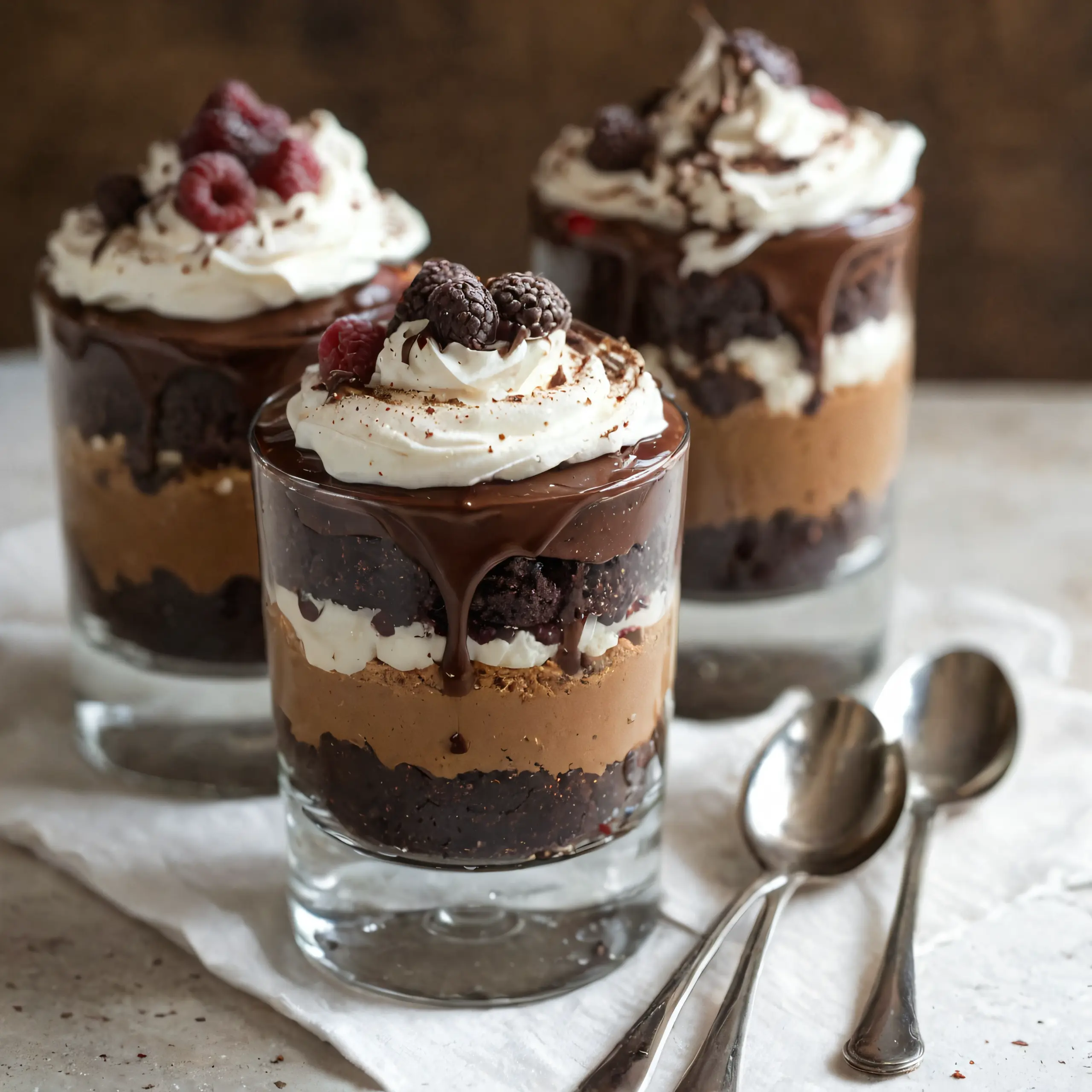 Espresso Brownie Layer Cake