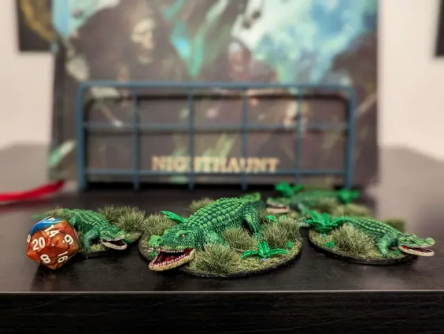 Giant Crocodile - https://www.printables.com/model/935575-the-updated-dd-monster-manual-collection