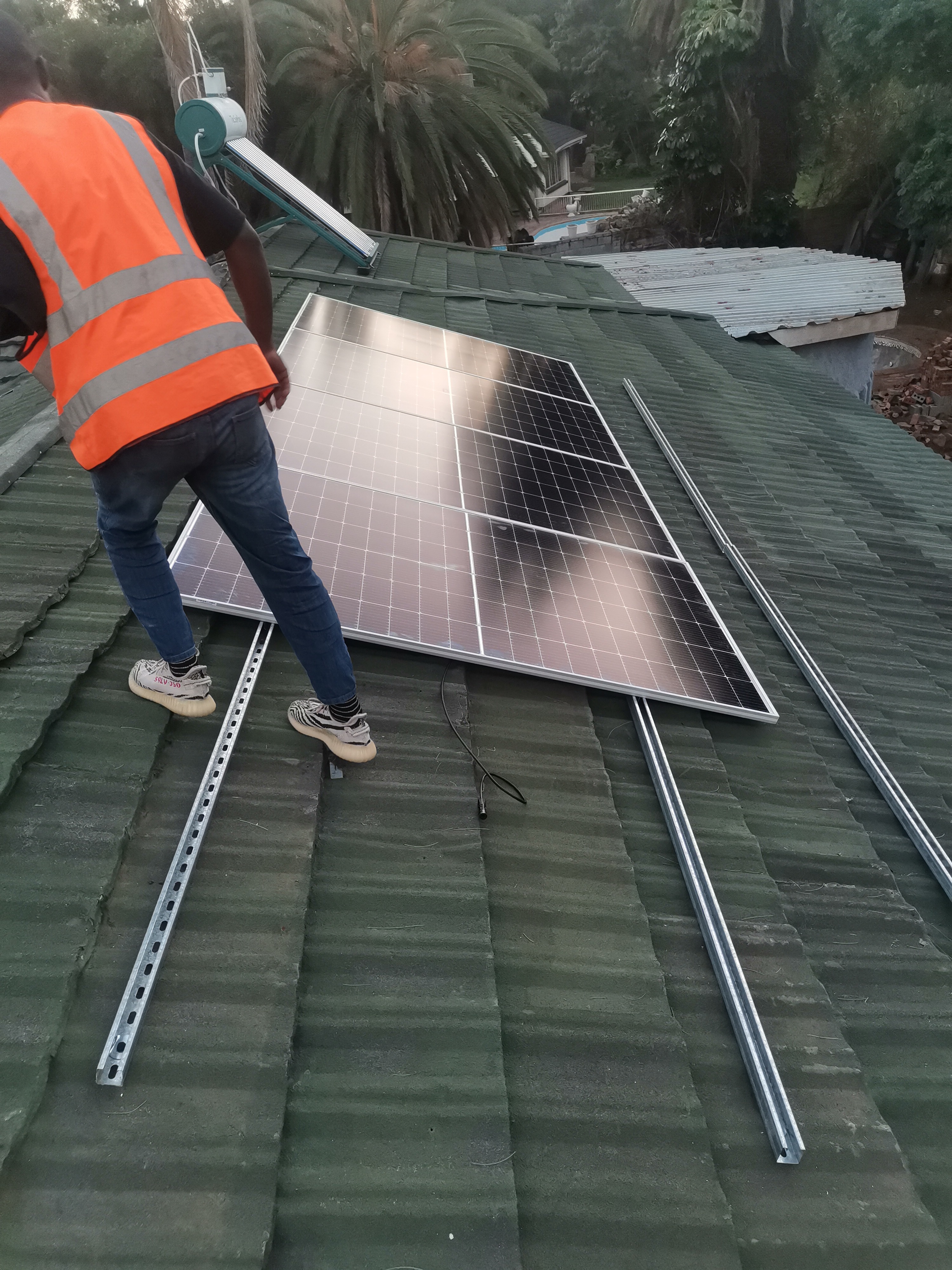 Solar panels installation