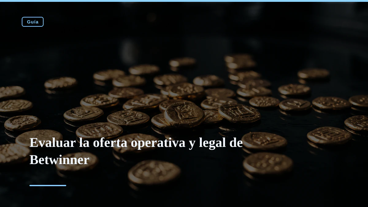 Evaluar la oferta operativa y legal de Betwinner