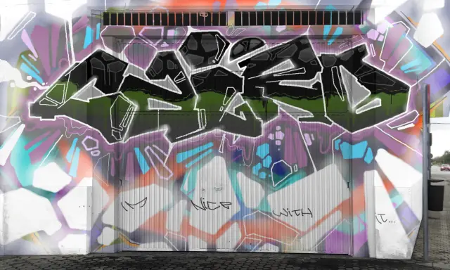 Graffiti artwork by Tkiz