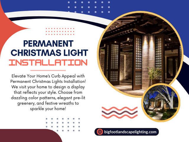 One of the most exciting benefits of permanent Christmas light installation is that they aren’t just for the holidays. 

Official Website: https://bigfootlandscapelighting.com

Click here for more information about: https://bigfootlandscapelighting.com/permanent-holiday-lighting-knoxville-tn/

Find Us On Google Maps: https://maps.app.goo.gl/3RCs5SkSpLmoqnLR7

Bigfoot Landscape Lighting
Address: 9234 Kingston Pike #160, Knoxville, TN 37922, United States
Phone Number: 865-422-0636

Our Profile:  https://bigfootlandscape.imgbb.com/

More Photos:

https://tinyurl.com/2cnjjtxm
https://tinyurl.com/2ynyve5h
https://tinyurl.com/268vmtm6
https://tinyurl.com/257lurld