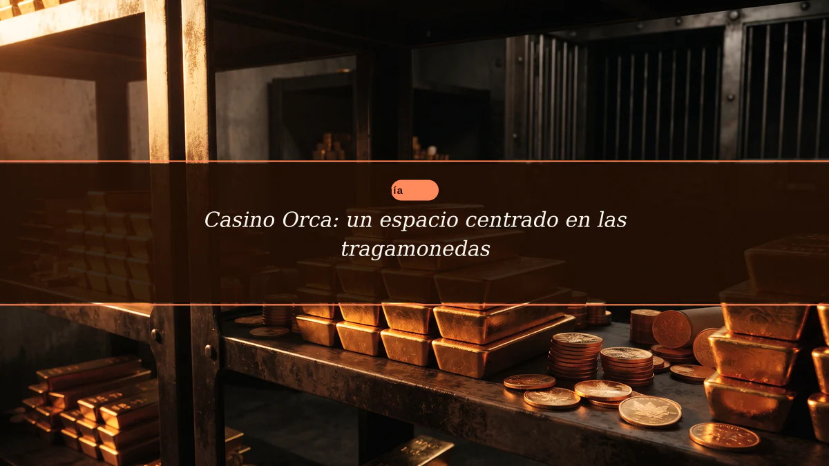 Casino Orca: un espacio centrado en las tragamonedas