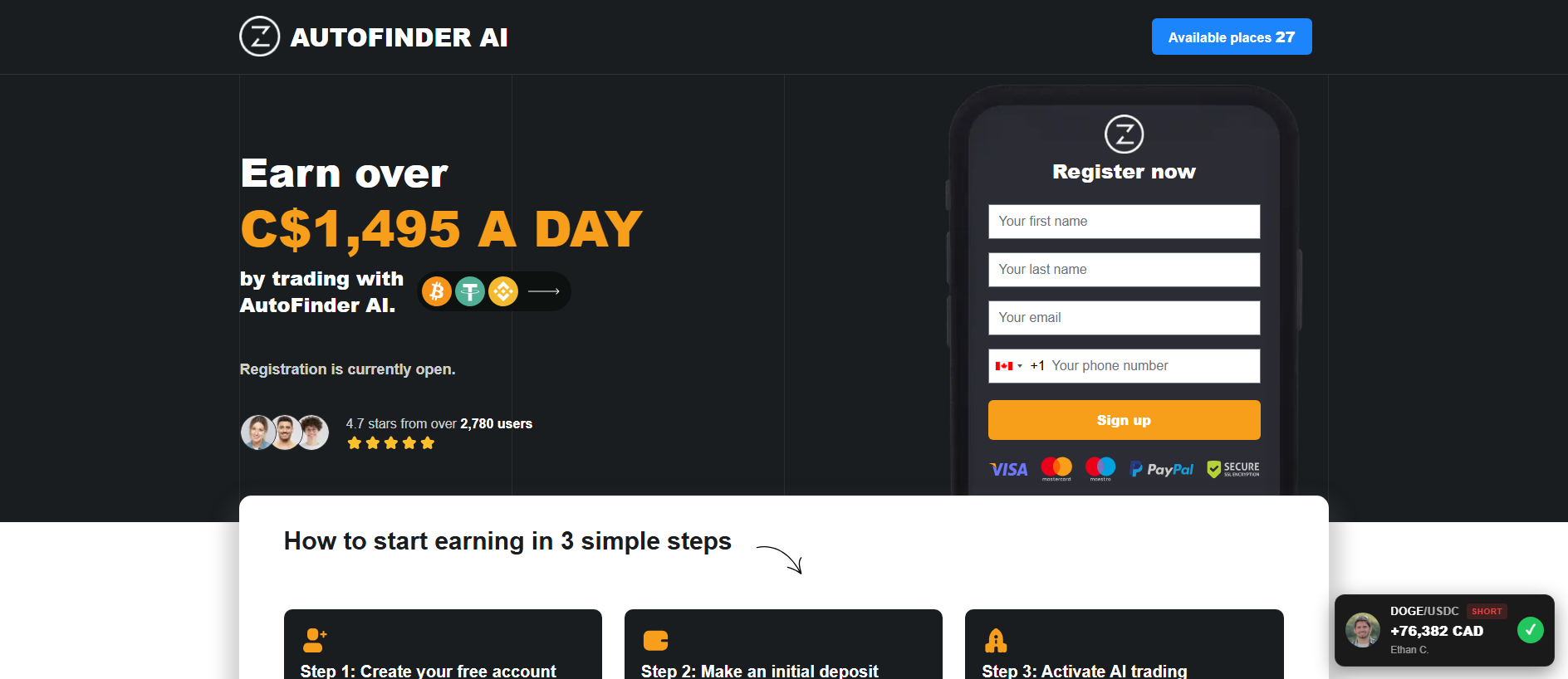 autofinderai.net का सहेजा गया कैप्चर