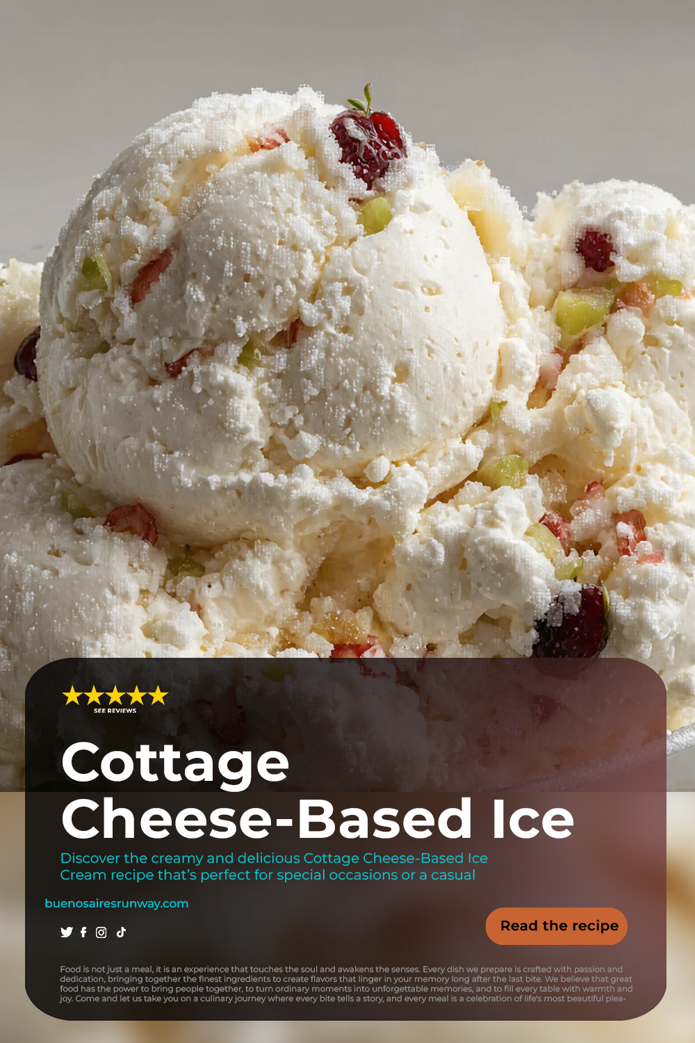 Cottage Cheese-Based Ice Cream