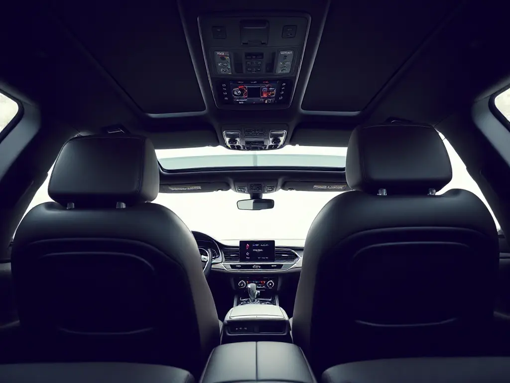 Luxury interior of an Audi Q7