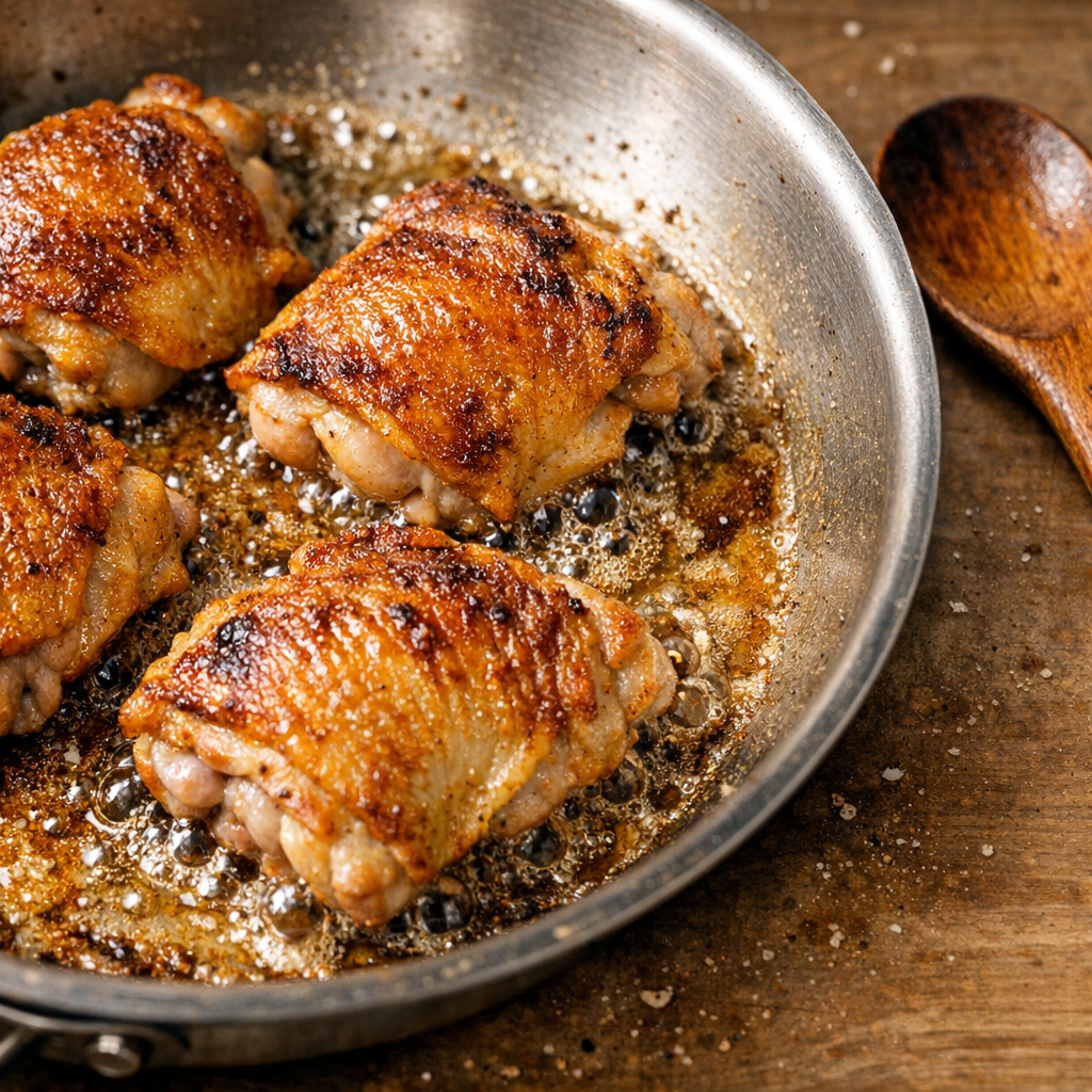 juicy skillet chicken thighs ingredients
