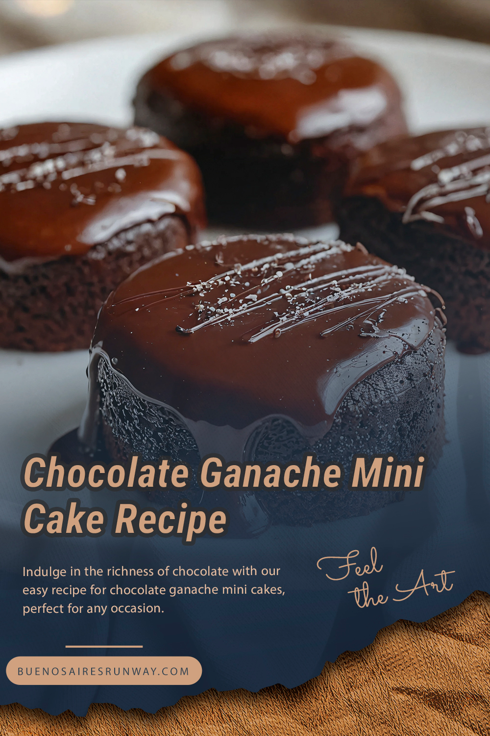 Chocolate Ganache Mini Cake Recipe