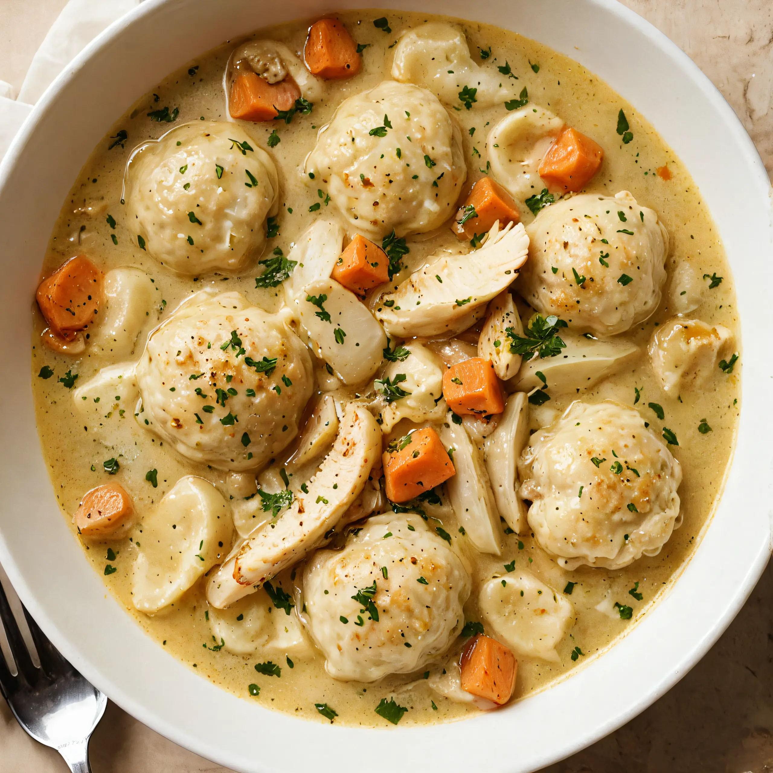 Chicken Dumpling Soup in One Pot Recipe