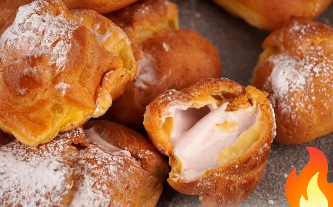 Постер Профитроли с творожно-йогуртовым кремом