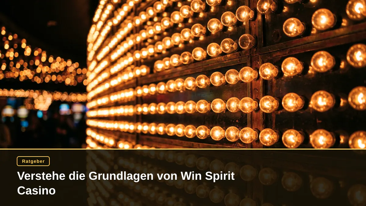 Verstehe die Grundlagen von Win Spirit Casino
