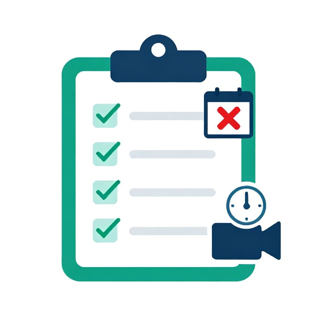 Checklist illustration for async video adoption showing time savings and meeting replacement