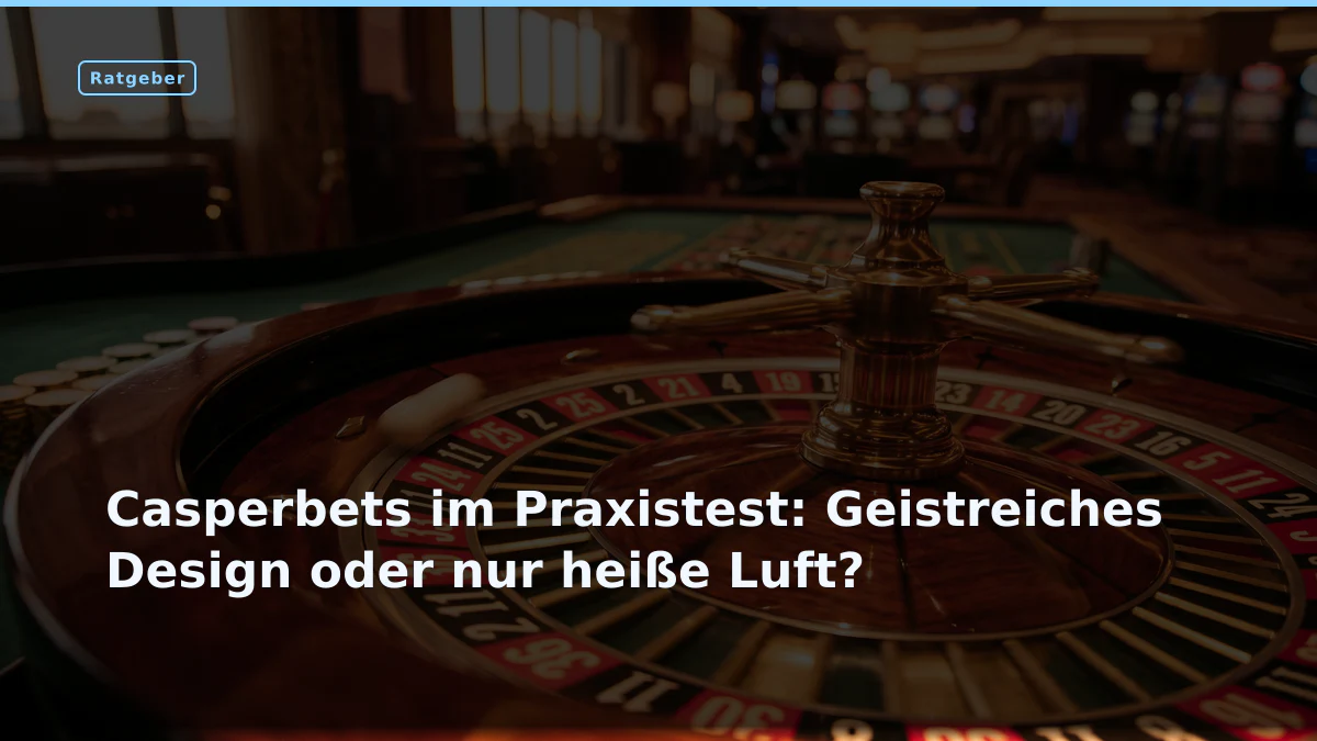 Casperbets im Praxistest: Geistreiches Design oder nur heiße Luft?