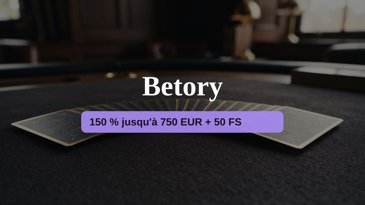 Betory casino — bonus de bienvenue 150 % jusqu'à 750 EUR + 50 FS, paiements: Visa, Mastercard, Bitcoin, Ethereum, Litecoin