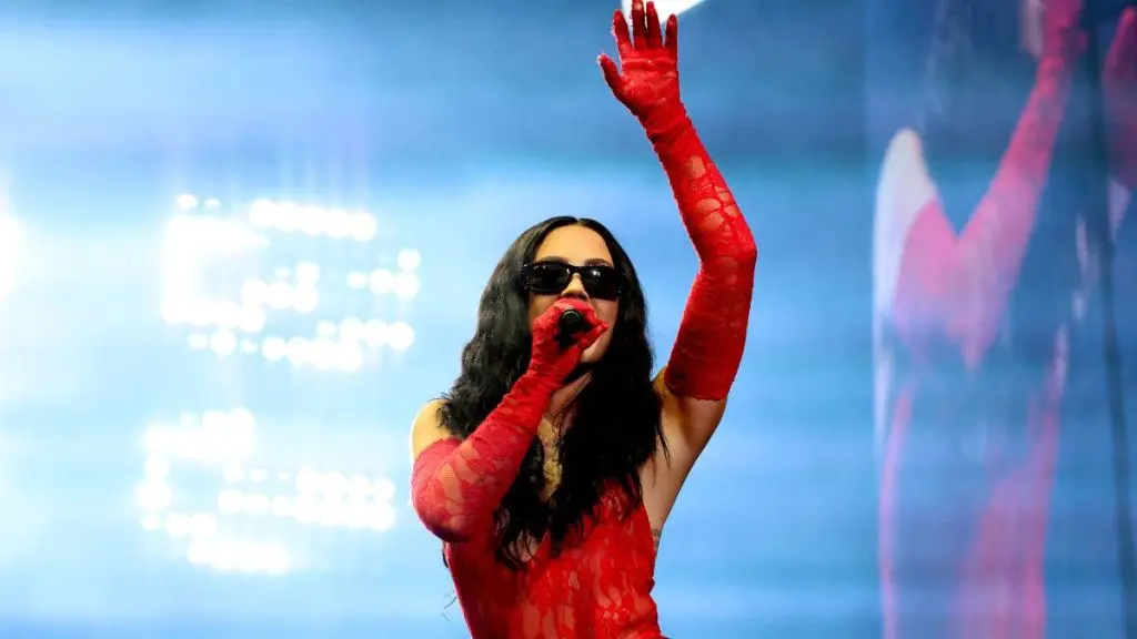 Demi Lovato Celebrates First Wedding Anniversary in Stunning See-Through Dress