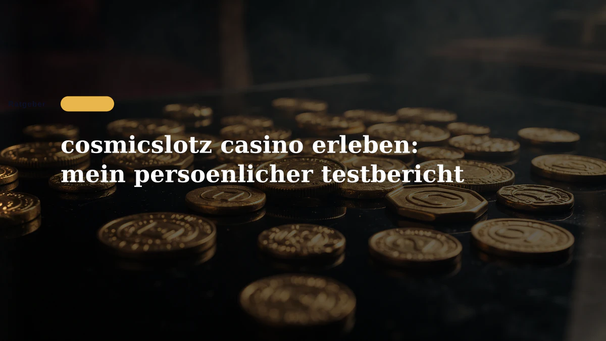 cosmicslotz casino erleben: mein persoenlicher testbericht