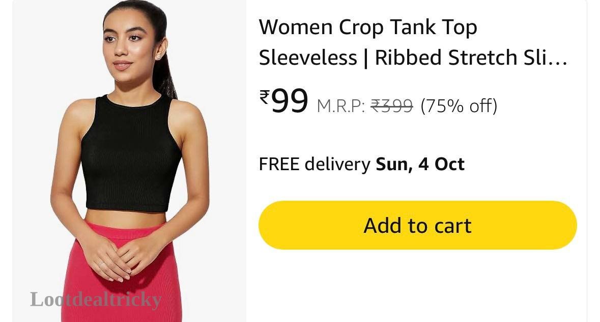 Women Crop Tank | Limited Time Loot Offer