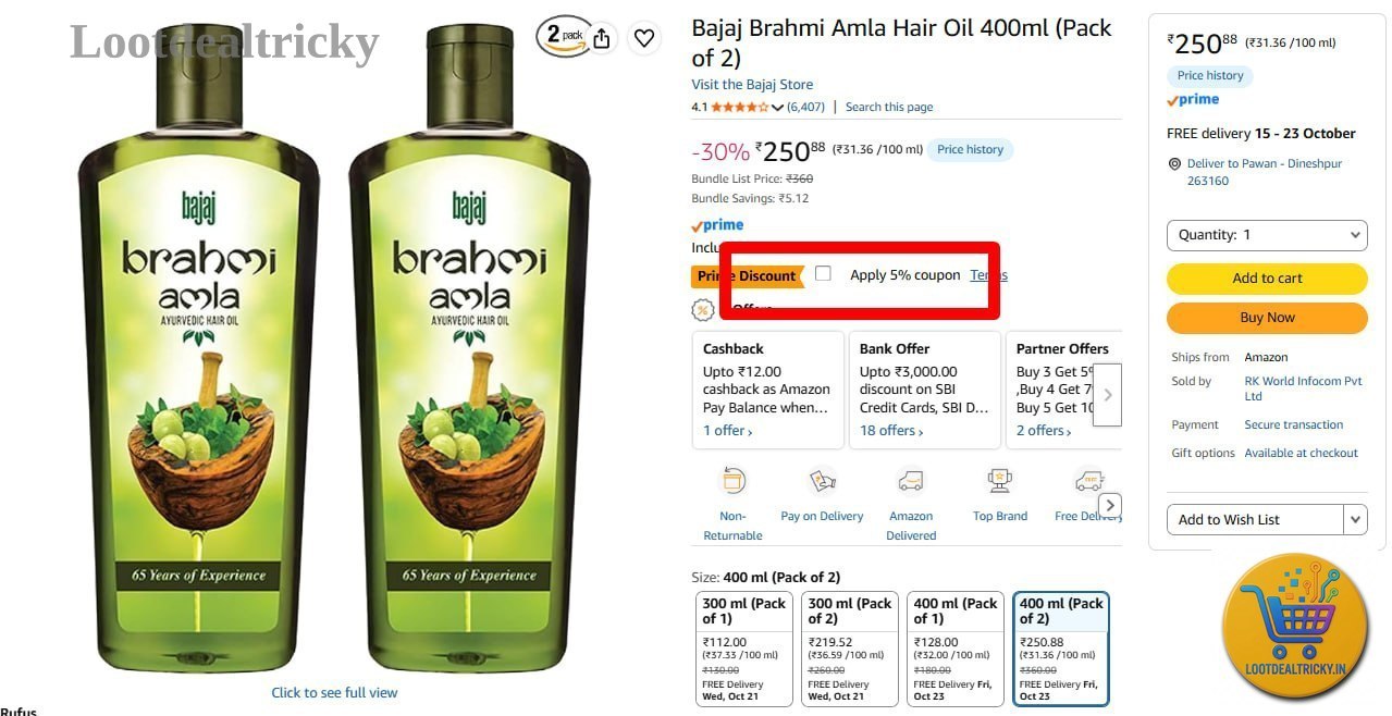 Bajaj Brahmi Amla – Just ₹238 | Top Unbeatable Deal Bajaj Brahmi Amla – Just ₹238 | Top Unbeatable Deal