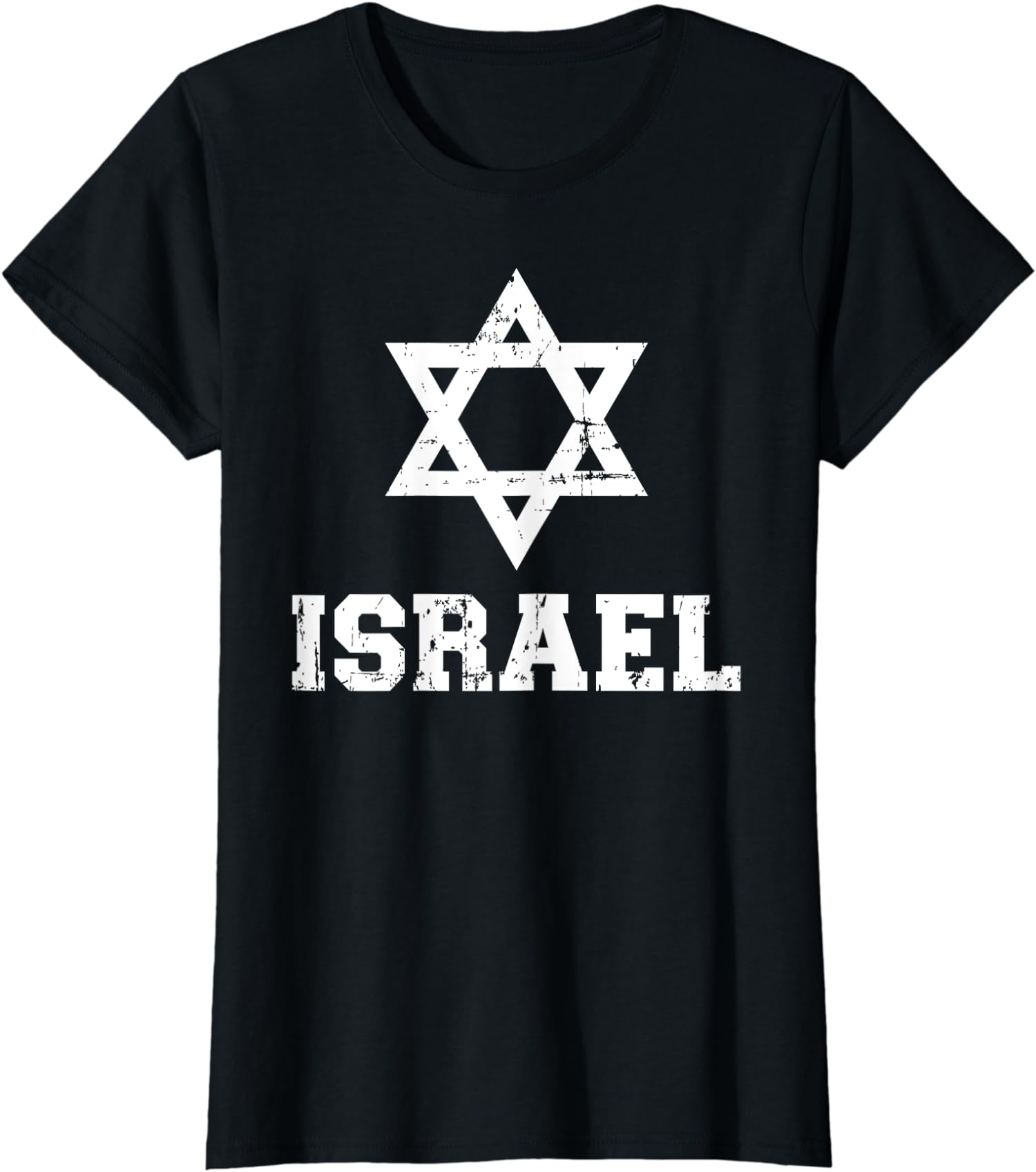 Israel David Star Military War Weapon Support Gift Ladies’ Crewneck T-Shirt