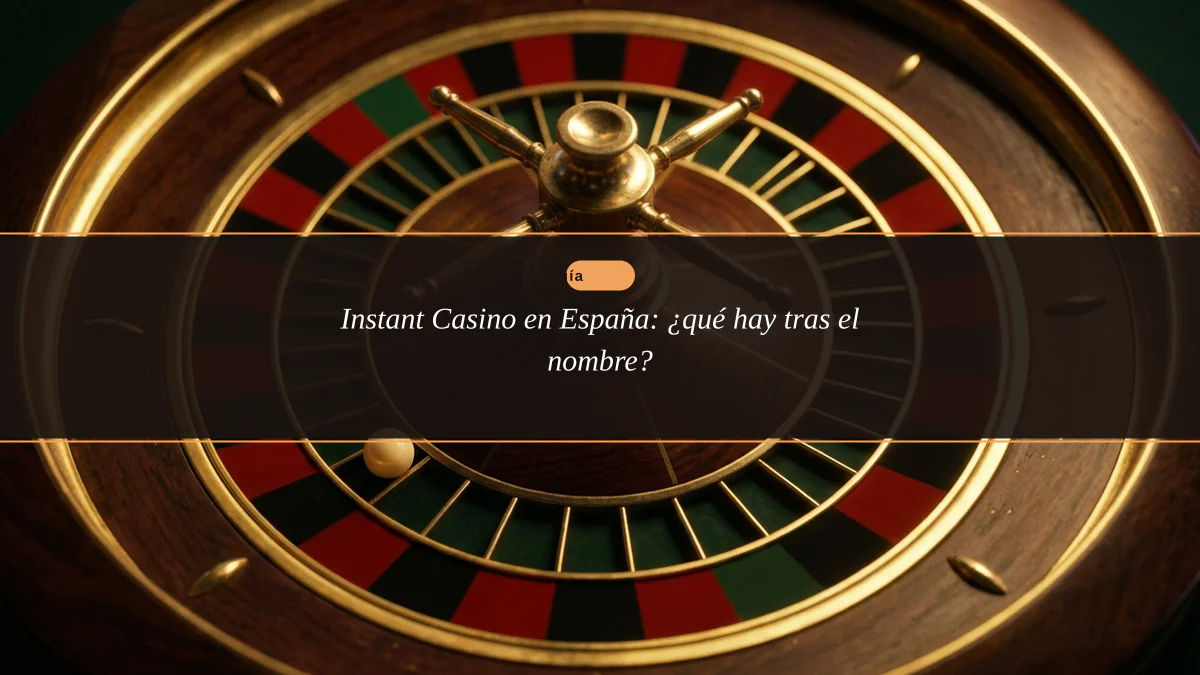 Instant Casino en España: ¿qué hay tras el nombre?