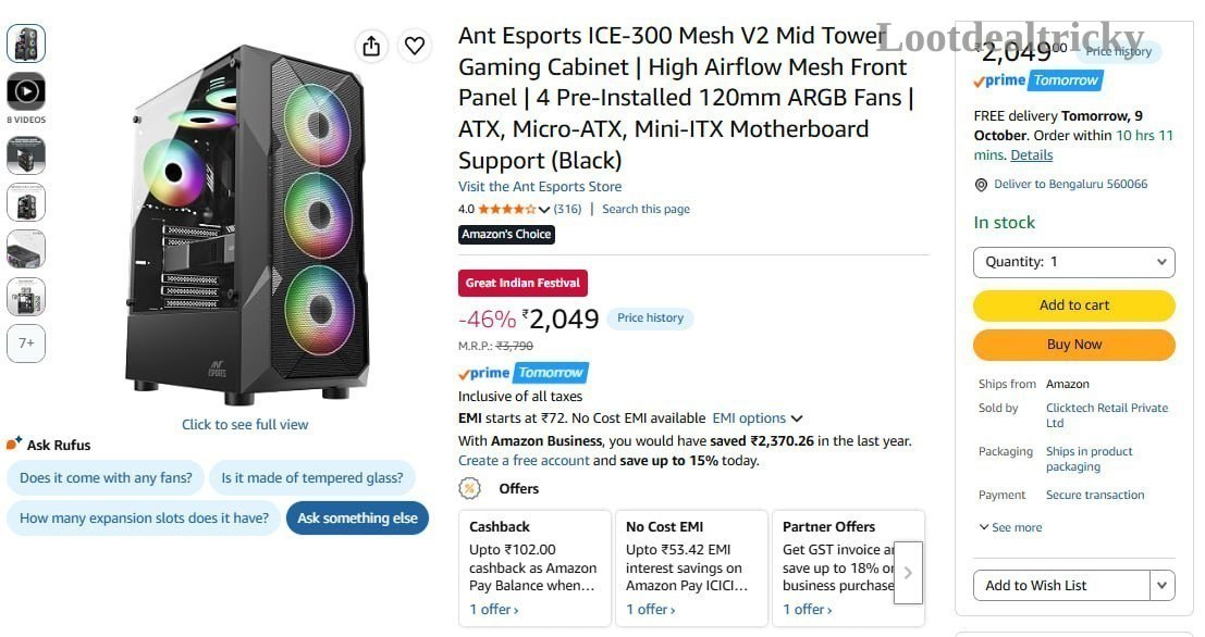 Ant Esports Ice – Just ₹2049 | Loot Deal Ant Esports Ice – Just ₹2049 | Loot Deal