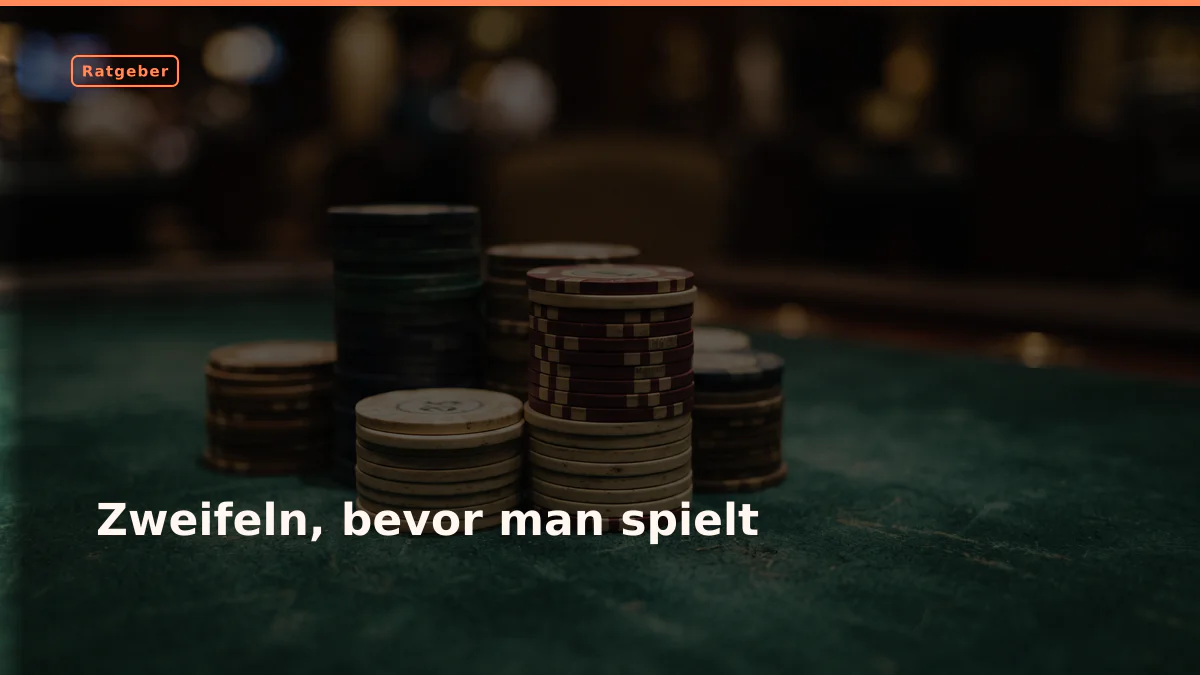Zweifeln, bevor man spielt