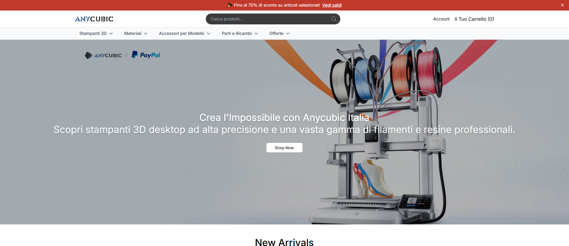 Stored capture of anycubicitalia.shop