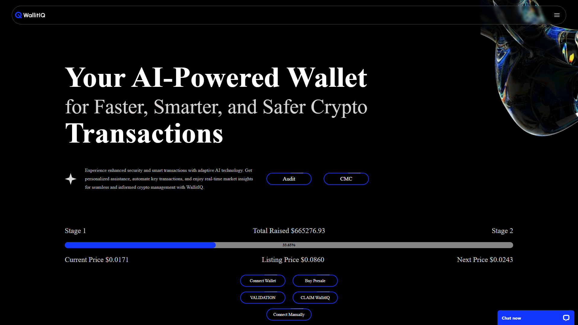 Stored capture of wallitiqpresaleclaim.pages.dev