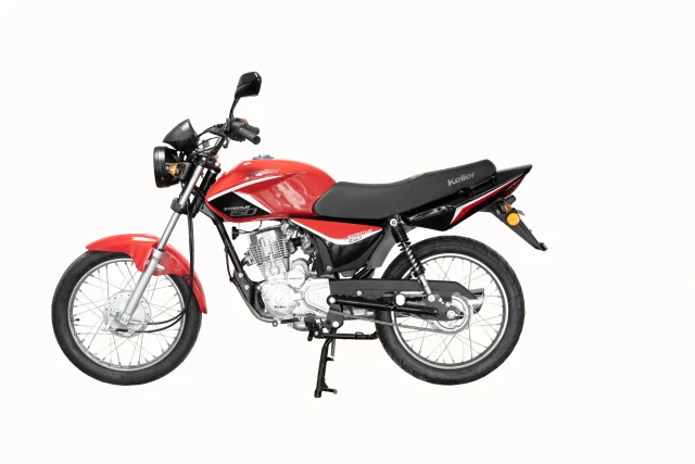 Moto Keller Stratus 150 Base Rojo de perfil