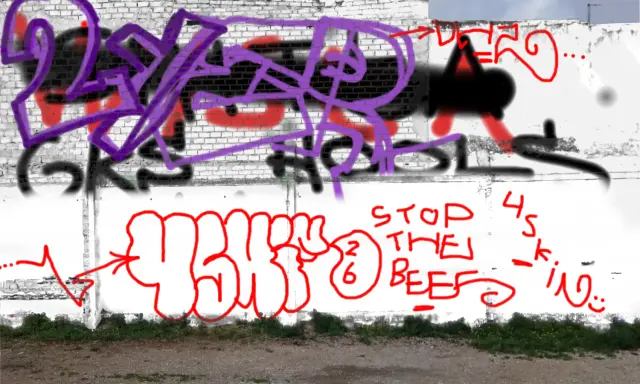 Graffiti artwork by 4skin310allcitys