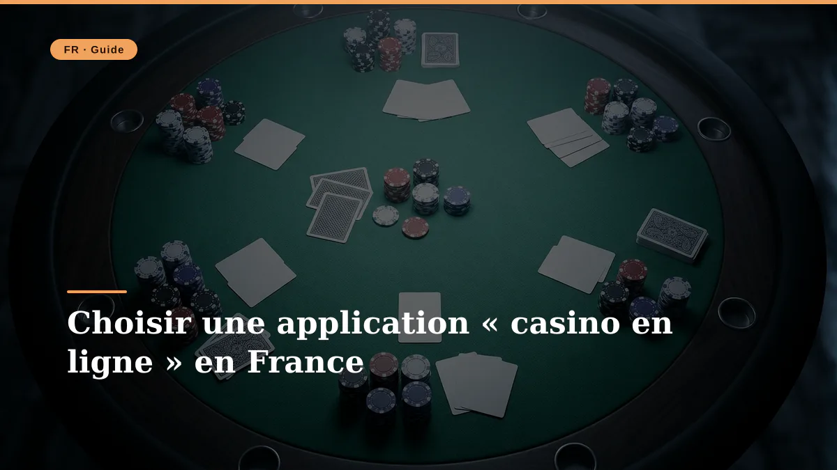 Choisir une application « casino en ligne » en France
