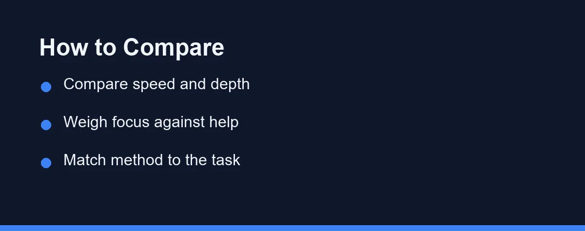 How to Compare
