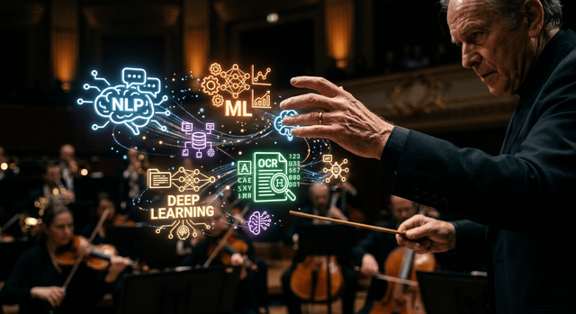 A conductor orchestrating AI technologies